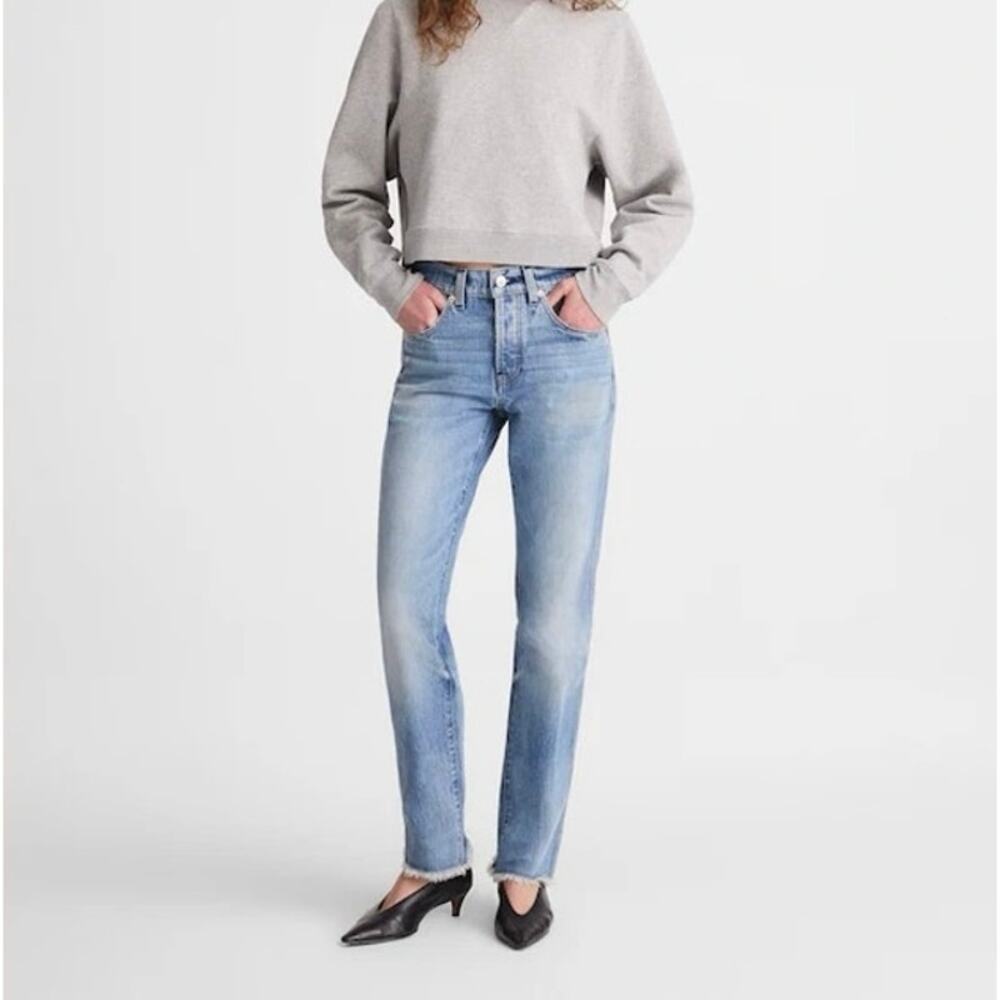 NWT Madewell x Benjamin Talley Smith The Putney Mid-Rise Straight Jean Size 27